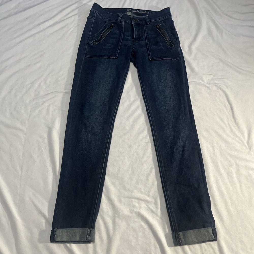 New York & Company Dark Wash Ankle Leggings Sz 0